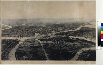 Panorama van Sint-Petersburg en de omgeving vanuit vogelperspectief