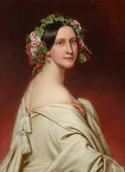 Portret van de Actrice Charlotte von Hagn 1809-1891, 1850