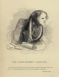 Kenny Meadows: De assistent van de linnenwinkel (gravure)