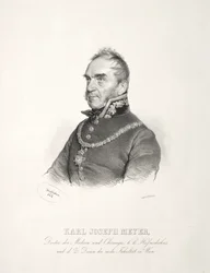 Portret van Dr. Karl Joseph Meyer