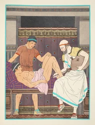 Een klysma krijgen, illustratie uit 