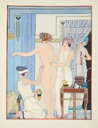 Medische massage, illustratie uit 