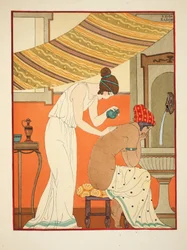 Moet de wonden met olie zalven, illustratie uit 