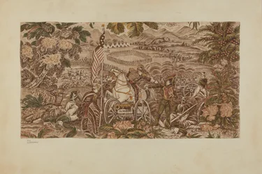 Historische gedrukte textiel, ca. 1939