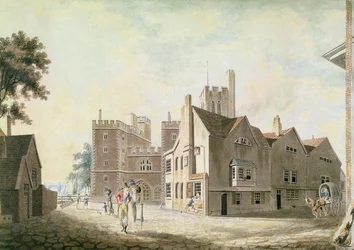 Een uitzicht op het paleis van de aartsbisschop, Lambeth