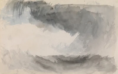 Een storm op zee