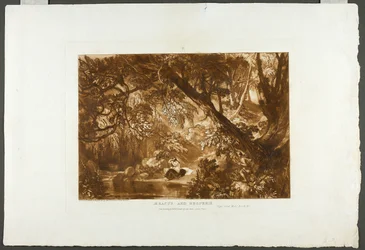 Aesacus en Hesperie, plaat 66 uit Liber Studiorum