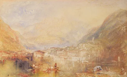 Brunnen vanaf het Meer van Luzern, 1845