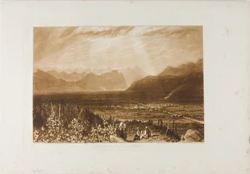 Alpenketen van Grenoble tot Chamberi, plaat 40 uit Liber Studiorum