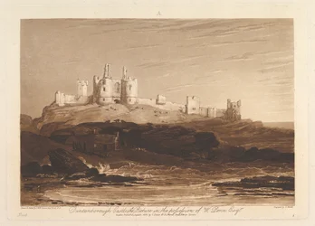 Kasteel Dunstanborough Liber Studiorum, deel III, plaat 14, 10 juni 1808