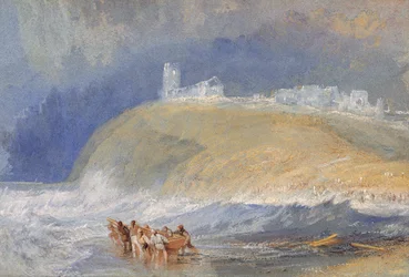 Dunstanborough Castle, Northumberland, ca. 1829