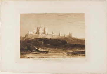Dunstanborough Kasteel, plaat 14 uit Liber Studiorum