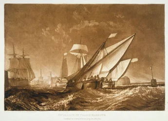 F.55.I Ingang van de haven van Calais, uit de 