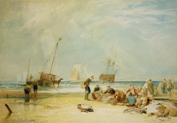 Vismarkt op het Strand, Hastings