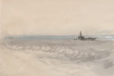 Grijze Zee, Boot aan de Kust, c.1845-50