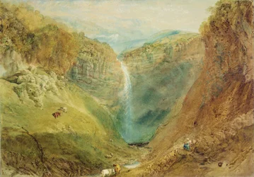 Hardraw Fall, Yorkshire, c.1820