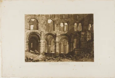 Kathedraal van Holy Island, plaat 11 uit Liber Studiorum