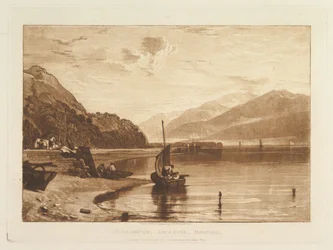 Inverary Pier, Loch Fyne, ochtend, deel VII, plaat 35 uit "Liber Studiorum"
