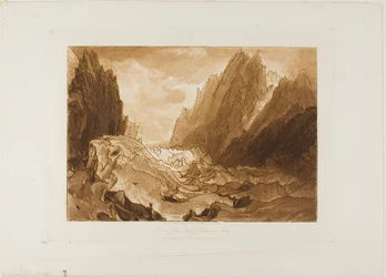 Mer de Glace, plaat 50 uit Liber Studiorum