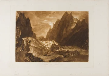 Mer de Glace, plaat 50 uit Liber Studiorum