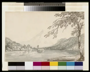 Op de Aar tussen Unterseen en het Meer van Brienz