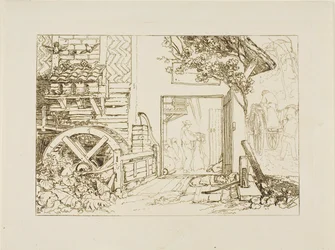 Pembury Mill, Kent, plaat 12 uit Liber Studiorum