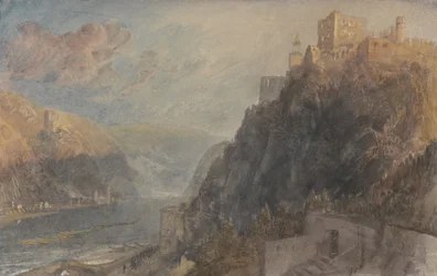 Rheinfels met uitzicht op Katz en Goarhausen