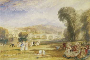 Richmond Hill en brug, Surrey, ca. 1831