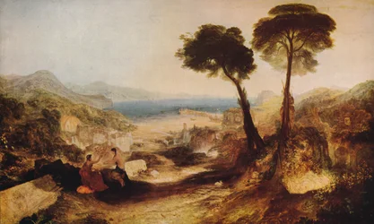 De Baai van Baiae, met Apollo en de Sibylle, c1823, c1915