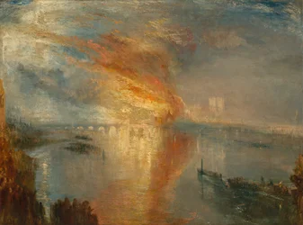 De brand van het Hogerhuis en het Lagerhuis, 16 oktober 1834, 1835