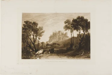 Het Kasteel Boven de Weiden, plaat 8 uit Liber Studiorum