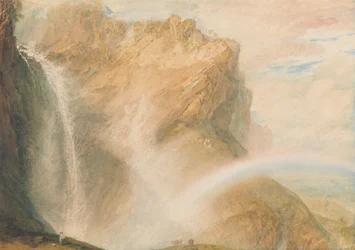 Bovenste Reichenbachwaterval: regenboog