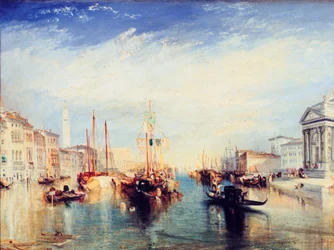 Venetië, vanaf de veranda van de Madonna della Salute, c1835