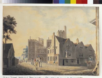 Uitzicht op het paleis van de aartsbisschop, Lambeth
