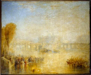 Zicht op de Pont Neuf in Parijs in 1819