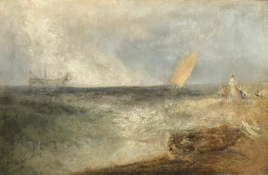 Uitzicht op Margate, avond, ca. 1840