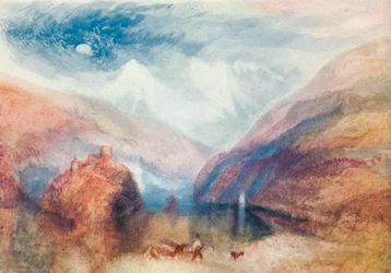 Uitzicht op het Meer van Brienz, 19e eeuw