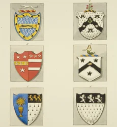 6 wapenschilden in St Paul