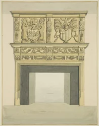 Schouw in voormalig huis van Sir John Knight, Temple Street