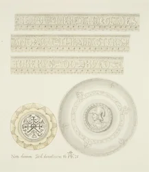 Details van Mazer Bowl en Tazza