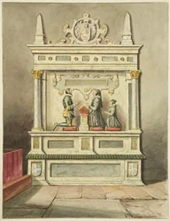 Monument van Sir Charles Somerset, zijn vrouw en dochter, in St. James