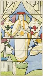 Glas-in-lood in St Mark