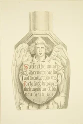 Spant tegen een pilaar in de zuidwesthoek, nabij het orgel van St. Mary Redcliffe