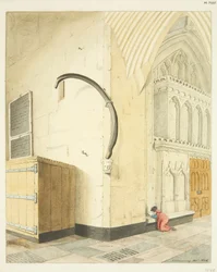 Walvisrib in de noordbeuk van St. Mary Redcliffe
