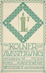 Een poster voor het Keulse Kunstfestival van 1905, 1905