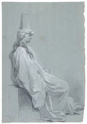 Een Jonge Man Zittend in Oriëntaals Kostuum, 1748