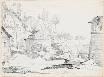 Landschap met de Kerk van San Teodoro