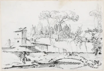 Uitzicht op de Prato van de Villa Borghese