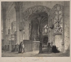 Architectuur van de Middeleeuwen: Kapel in St. Jacques, Dieppe
