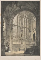 Architectuur van de Middeleeuwen: In St. Jacques, Dieppe, Oostkant, Interieur